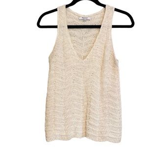 Madewell sweater tank top. Knit.
